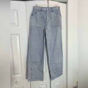 Blue & White Stripped Pants. Size 6 Regular.
